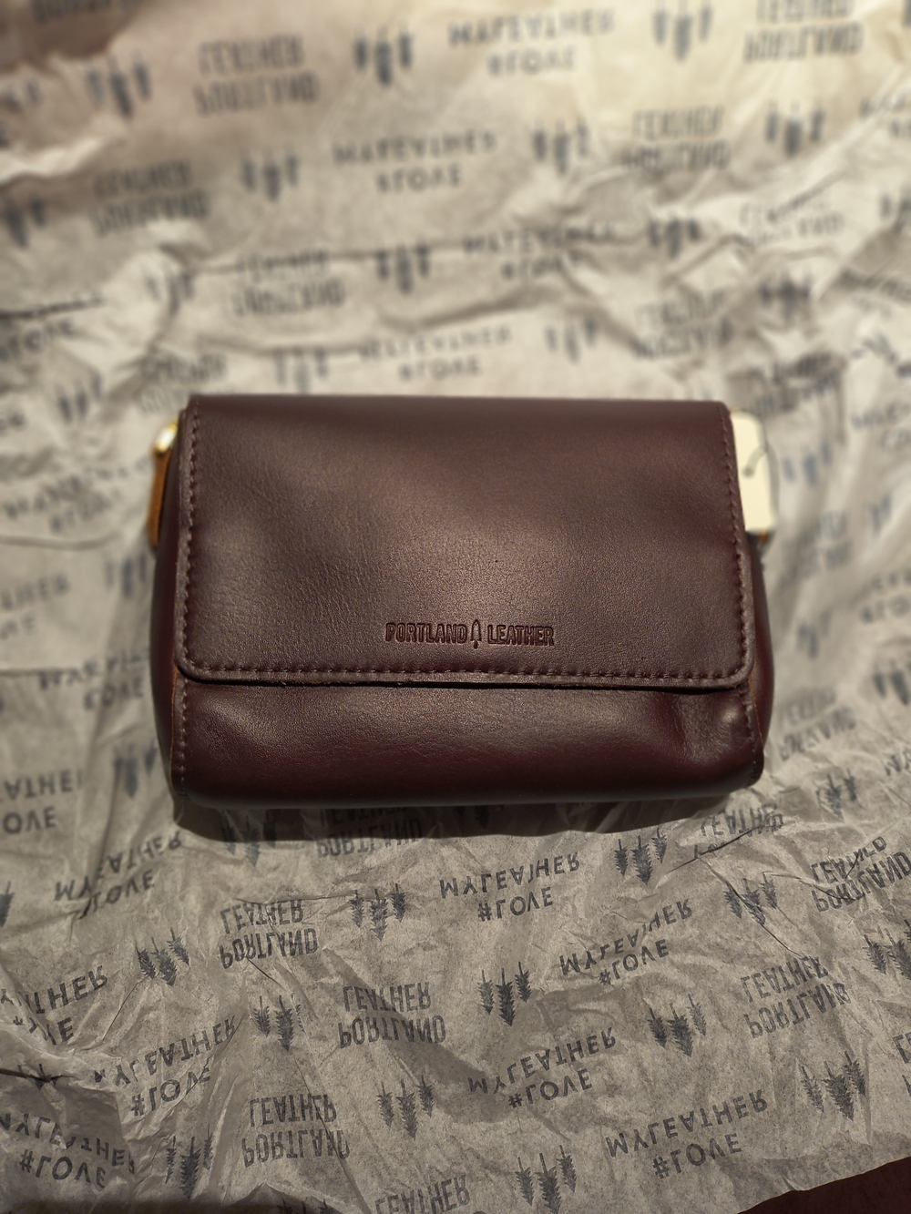 Portland Leather Metro Mini Crossbody In Cognac - Picture 2 of 5
